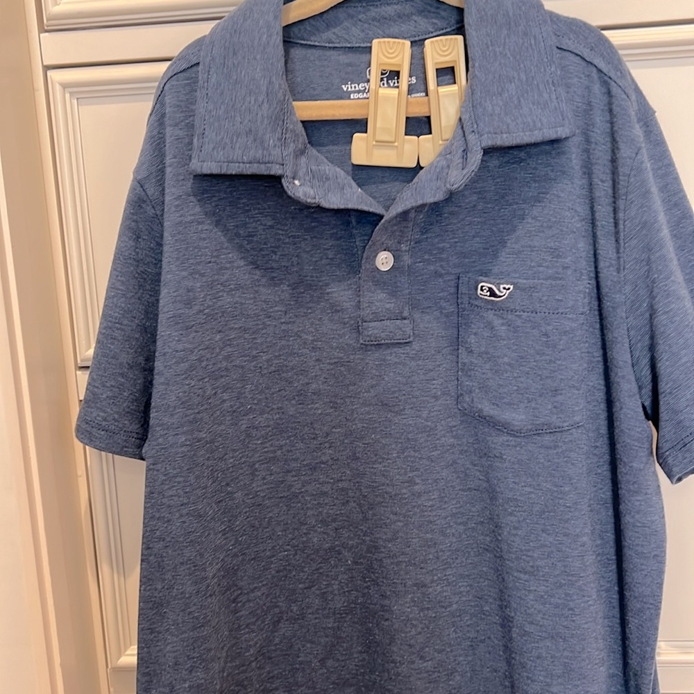 Boys SZ M VINEYARDS VINES EDGARTOWN short sleeve polo shirt - Picture 2 of 7
